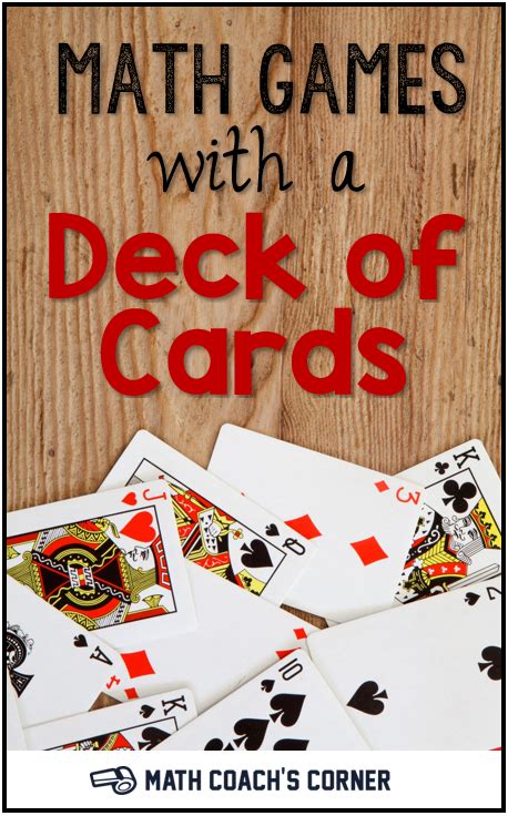 math games with a deck of cards